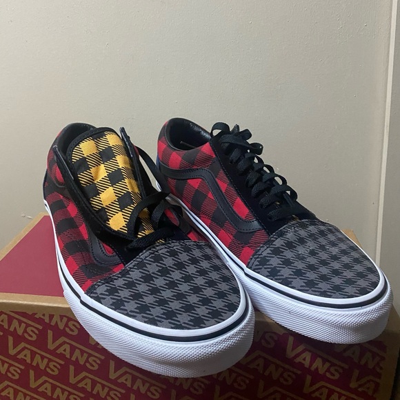 Rare multi color vans soldout houndstooth plaid size 11 new - Picture 2 of 6